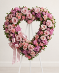 Grand Open Heart Standing Spray
