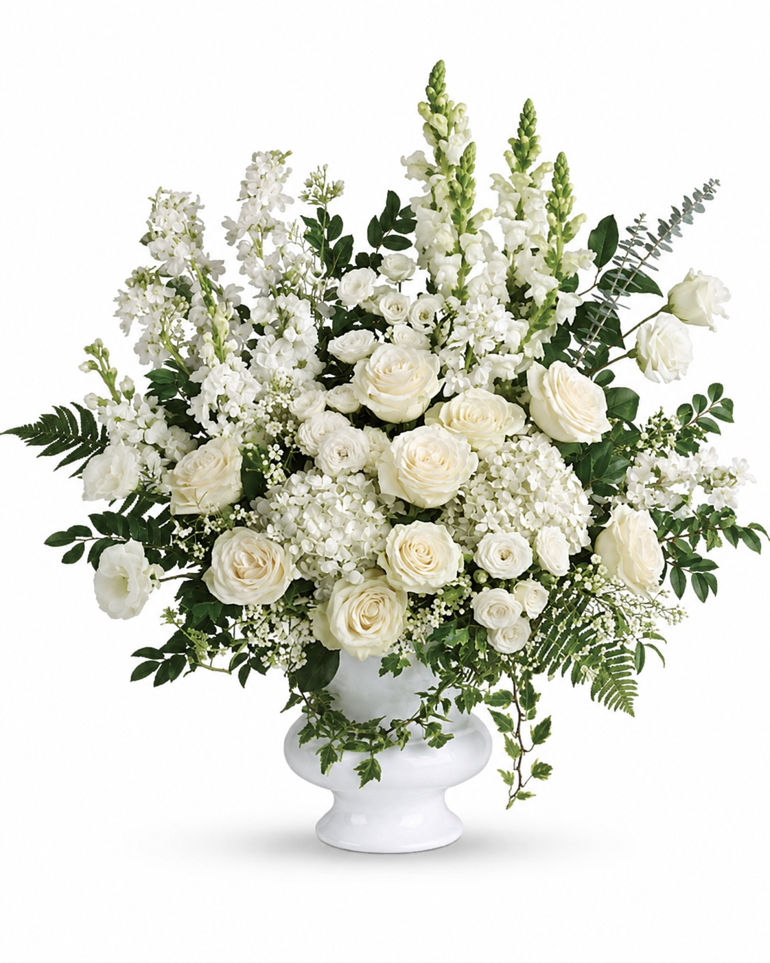 Cream white and ivory service floor basket
