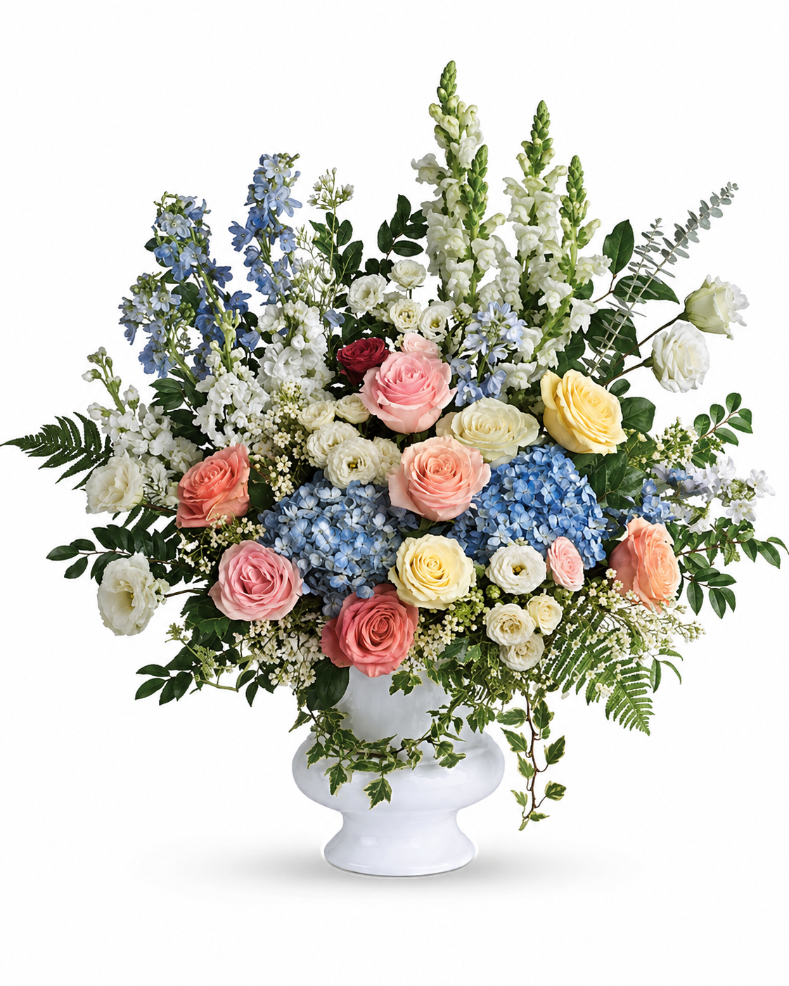 Mixed color service floor basket